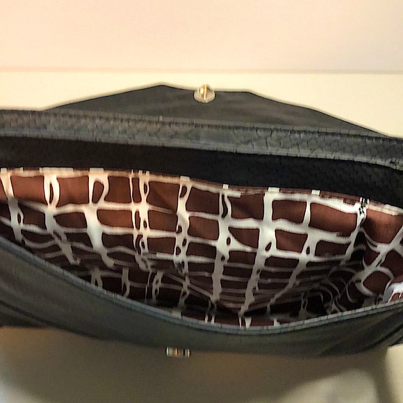 Guess Black Vegan Leather Clutch with Silver Studs - Picture 5 of 10